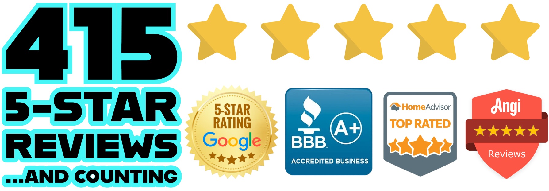 Alpine Roofing 415 5-Star Reviews
