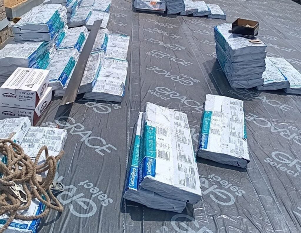 Roof installation material