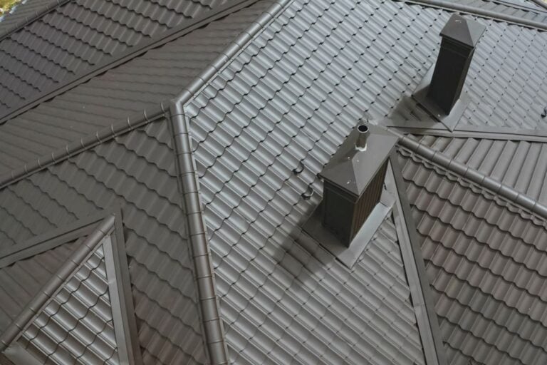 Corrugated metal roof and metal roofing