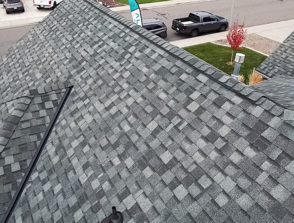 Close-up of a shingle roof