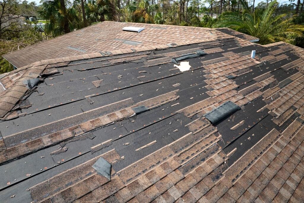 spokane roof insurance claim storm damage shingles missing